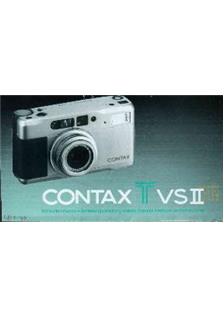 Contax Tvs 2 manual. Camera Instructions.